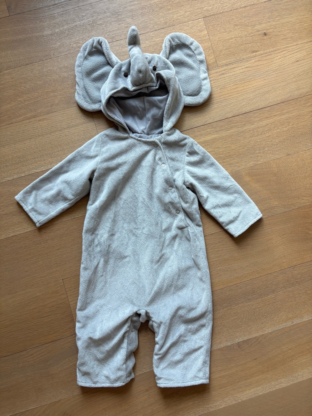 Pottery Barn Kids Baby Elephant Hooded One-Piece Costume - Size 6-12 Months